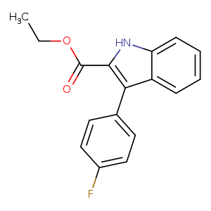 3-(4'-Fluorophenyl)indole-2-carboxylic acid ethyl ester