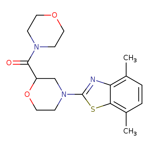 4,7-dimethyl-2-[2-(morpholine-4-carbonyl)morpholin-4-yl]-1,3-benzothiazole