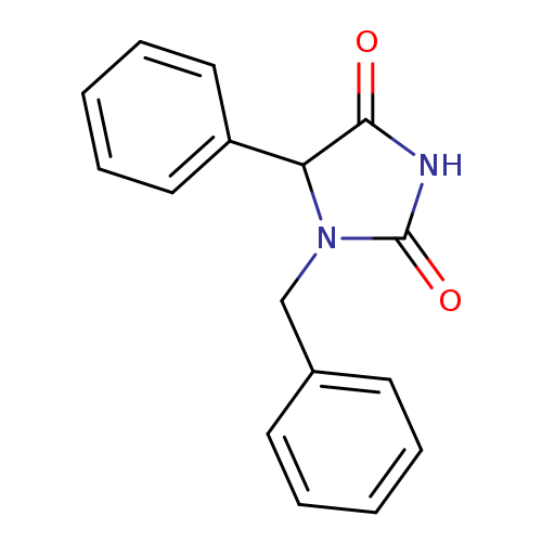 2,4-Imidazolidinedione, 5-phenyl-1-(phenylmethyl)-