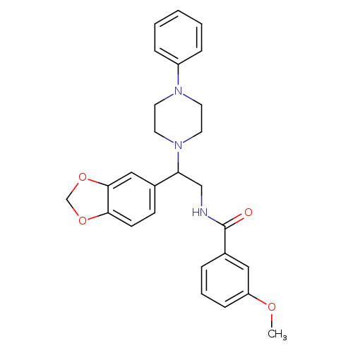 N-[2-(2H-1,3-benzodioxol-5-yl)-2-(4-phenylpiperazin-1-yl)ethyl]-3-methoxybenzamide