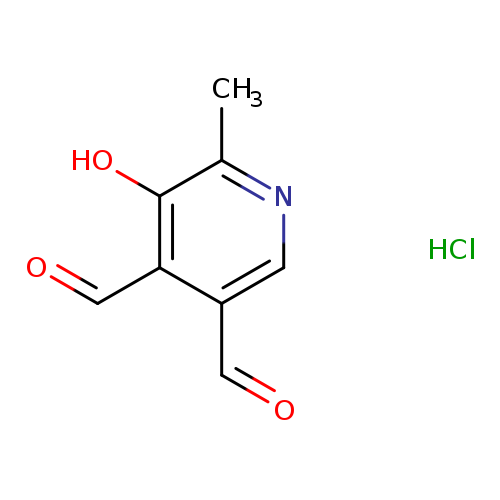 5-Hydroxy-6-methyl-3,4-pyridinedicarboxaldehyde hydrochloride
