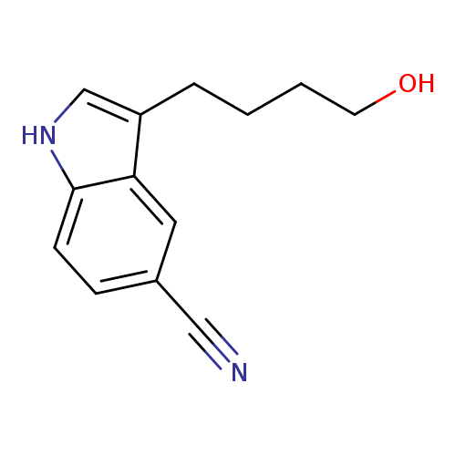 1H-Indole-5-carbonitrile, 3-(4-hydroxybutyl)-