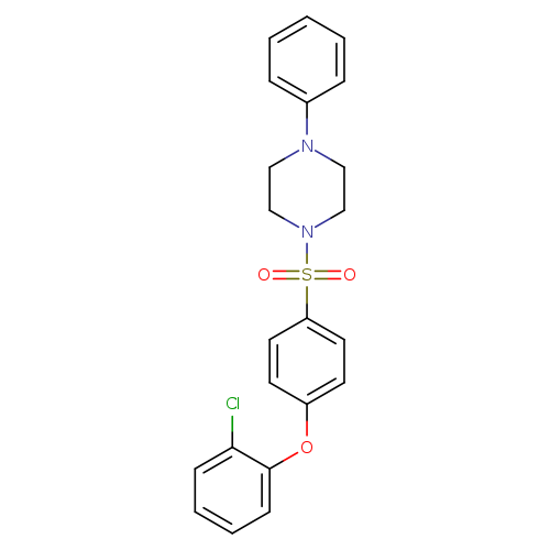 1-[4-(2-chlorophenoxy)benzenesulfonyl]-4-phenylpiperazine