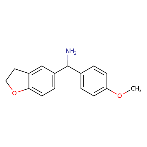 2,3-dihydro-1-benzofuran-5-yl(4-methoxyphenyl)methanamine