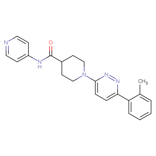 1-[6-(2-methylphenyl)pyridazin-3-yl]-N-(pyridin-4-yl)piperidine-4-carboxamide