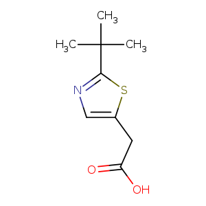 2-(2-tert-butyl-1,3-thiazol-5-yl)acetic acid