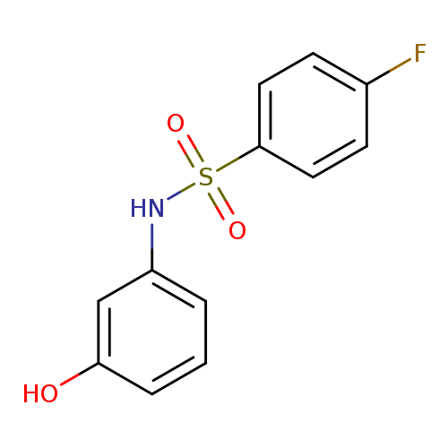 4-fluoro-N-(3-hydroxyphenyl)benzene-1-sulfonamide