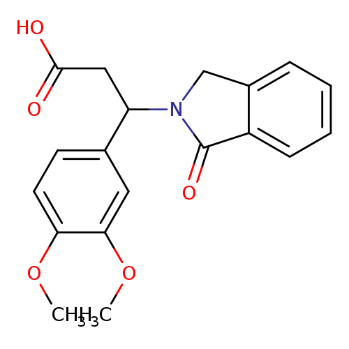 3-(3,4-dimethoxyphenyl)-3-(1-oxo-2,3-dihydro-1H-isoindol-2-yl)propanoic acid