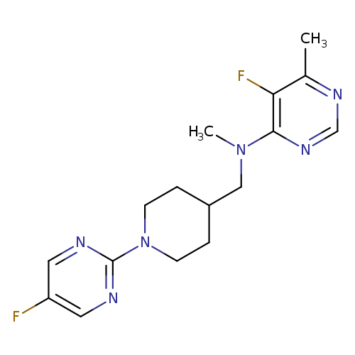 5-fluoro-N-{[1-(5-fluoropyrimidin-2-yl)piperidin-4-yl]methyl}-N,6-dimethylpyrimidin-4-amine