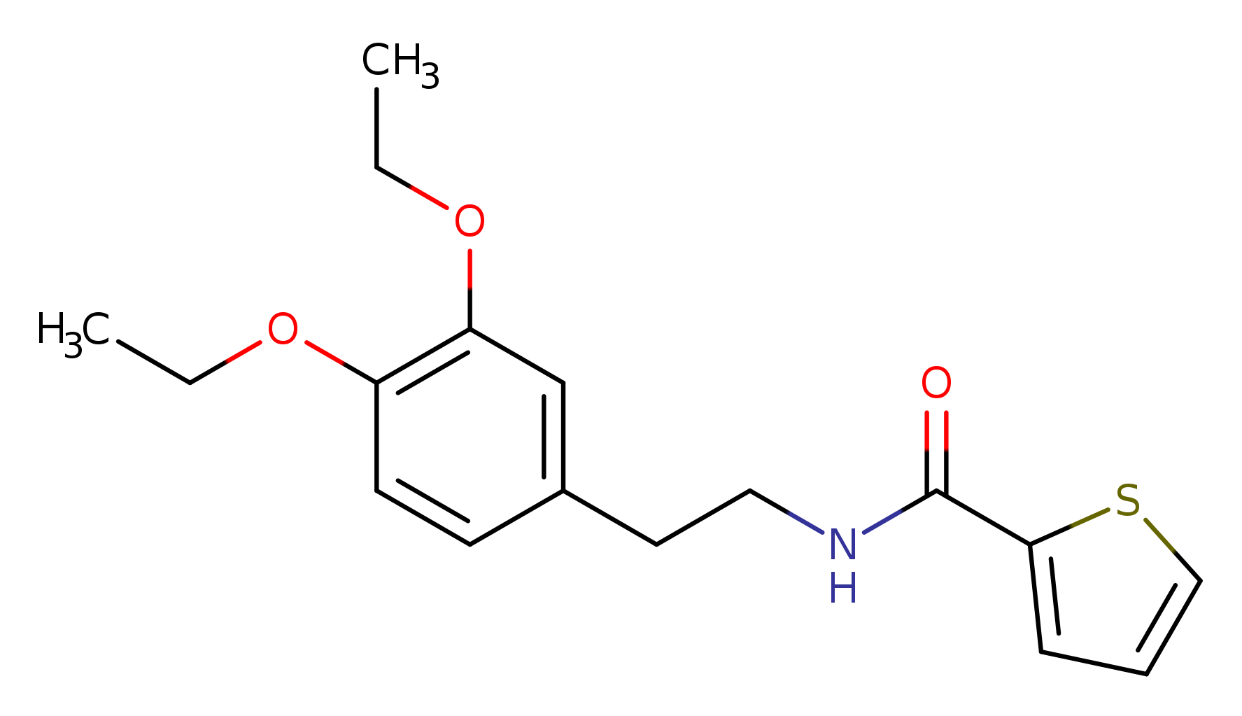 N-[2-(3,4-diethoxyphenyl)ethyl]thiophene-2-carboxamide