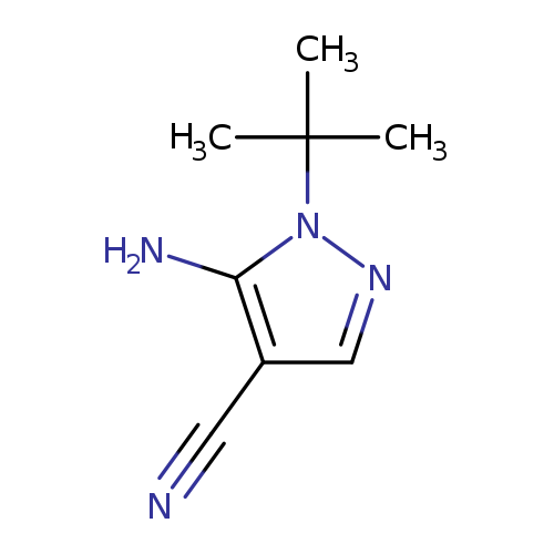 1H-Pyrazole-4-carbonitrile, 5-amino-1-(1,1-dimethylethyl)-
