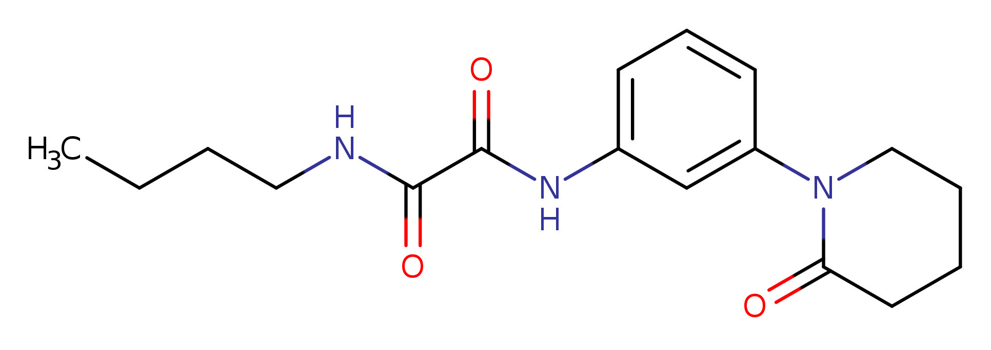 N-butyl-N'-[3-(2-oxopiperidin-1-yl)phenyl]ethanediamide
