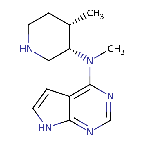 7H-Pyrrolo[2,3-d]pyrimidin-4-amine, N-methyl-N-[(3S,4S)-4-methyl-3-piperidinyl]-