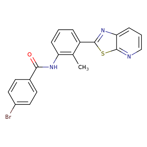 4-bromo-N-(2-methyl-3-{[1,3]thiazolo[5,4-b]pyridin-2-yl}phenyl)benzamide