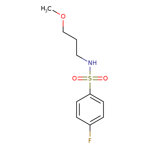 4-fluoro-N-(3-methoxypropyl)benzene-1-sulfonamide