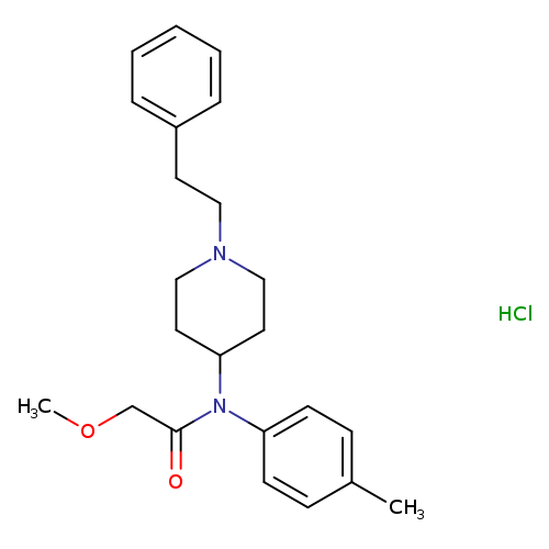 2-methoxy-N-(1-phenethylpiperidin-4-yl)-N-(p-tolyl)acetamide,monohydrochloride