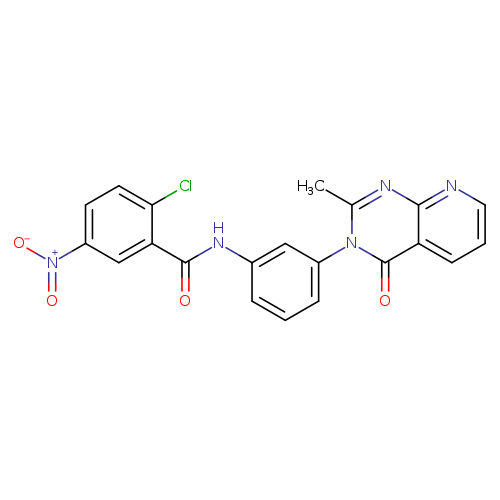 2-chloro-N-(3-{2-methyl-4-oxo-3H,4H-pyrido[2,3-d]pyrimidin-3-yl}phenyl)-5-nitrobenzamide
