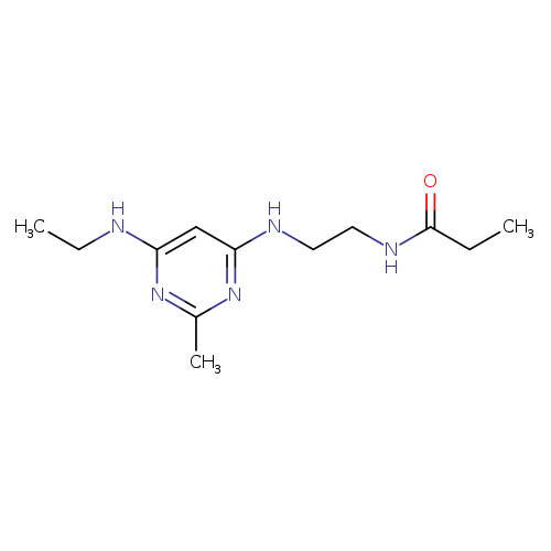 N-(2-{[6-(ethylamino)-2-methylpyrimidin-4-yl]amino}ethyl)propanamide