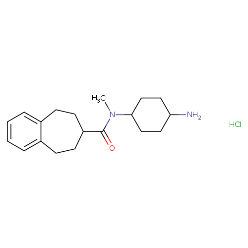 N-(4-aminocyclohexyl)-N-methyl-6,7,8,9-tetrahydro-5H-benzo[7]annulene-7-carboxamide hydrochloride, Mixture of diastereomers