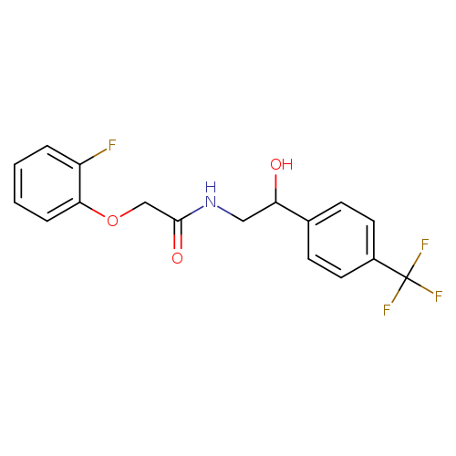 2-(2-fluorophenoxy)-N-{2-hydroxy-2-[4-(trifluoromethyl)phenyl]ethyl}acetamide