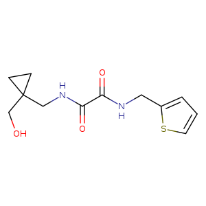 N-{[1-(hydroxymethyl)cyclopropyl]methyl}-N'-[(thiophen-2-yl)methyl]ethanediamide