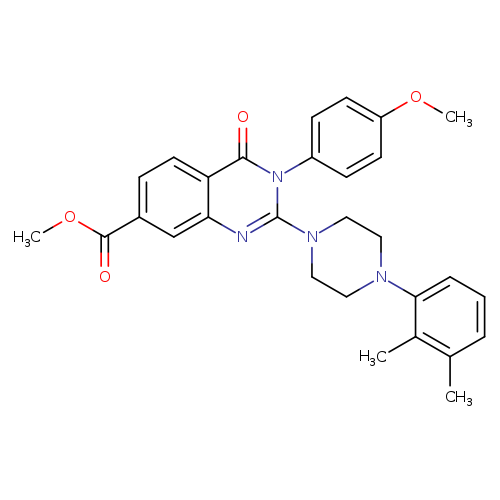 methyl 2-[4-(2,3-dimethylphenyl)piperazin-1-yl]-3-(4-methoxyphenyl)-4-oxo-3,4-dihydroquinazoline-7-carboxylate