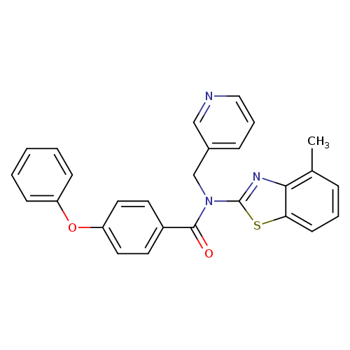 N-(4-methyl-1,3-benzothiazol-2-yl)-4-phenoxy-N-[(pyridin-3-yl)methyl]benzamide