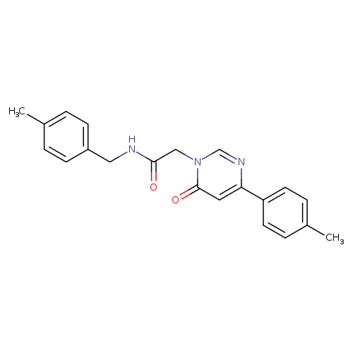 2-[4-(4-methylphenyl)-6-oxo-1,6-dihydropyrimidin-1-yl]-N-[(4-methylphenyl)methyl]acetamide
