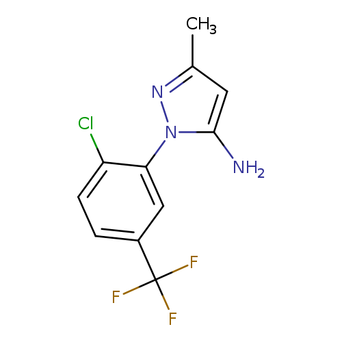 1-[2-chloro-5-(trifluoromethyl)phenyl]-3-methyl-1H-pyrazol-5-amine