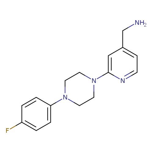 {2-[4-(4-fluorophenyl)piperazin-1-yl]pyridin-4-yl}methanamine