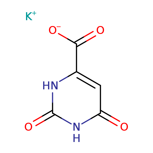 4-Pyrimidinecarboxylic acid, 1,2,3,6-tetrahydro-2,6-dioxo-, potassium salt (1:1)