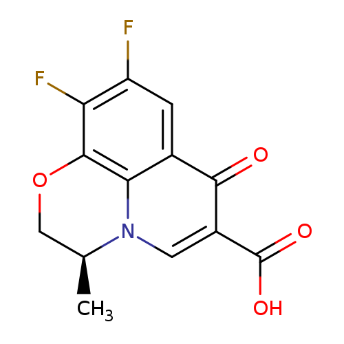 7H-Pyrido[1,2,3-de]-1,4-benzoxazine-6-carboxylic acid, 9,10-difluoro-2,3-dihydro-3-methyl-7-oxo-, (3S)-