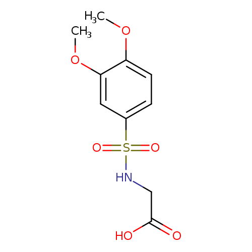 2-(3,4-Dimethoxyphenylsulfonamido)acetic acid
