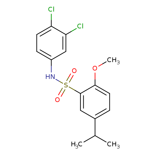 N-(3,4-dichlorophenyl)-2-methoxy-5-(propan-2-yl)benzene-1-sulfonamide