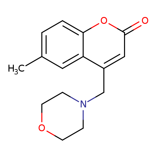2H-1-Benzopyran-2-one, 6-methyl-4-(4-morpholinylmethyl)-