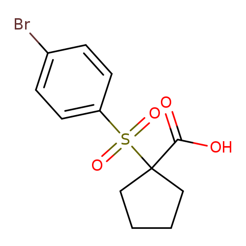 1-(4-bromobenzenesulfonyl)cyclopentane-1-carboxylic acid