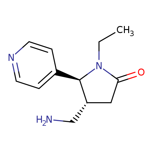 rac-(4R,5S)-4-(aminomethyl)-1-ethyl-5-(pyridin-4-yl)pyrrolidin-2-one, trans