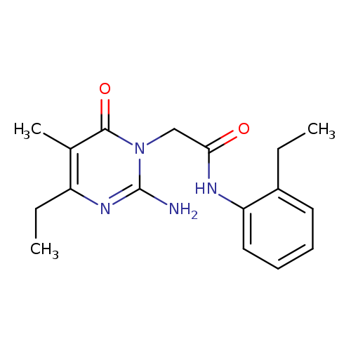 2-(2-amino-4-ethyl-5-methyl-6-oxo-1,6-dihydropyrimidin-1-yl)-N-(2-ethylphenyl)acetamide