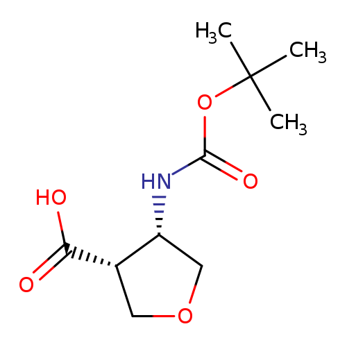 3-Furancarboxylic acid, 4-[[(1,1-dimethylethoxy)carbonyl]amino]tetrahydro-, (3R,4S)-rel-