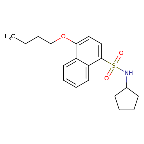 4-butoxy-N-cyclopentylnaphthalene-1-sulfonamide