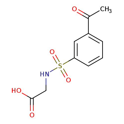 [[(3-ACETYLPHENYL)SULFONYL]AMINO]ACETIC ACID