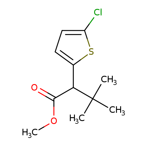 methyl2-(5-chlorothiophen-2-yl)-3,3-dimethylbutanoate