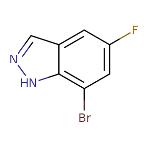 1H-Indazole, 7-broMo-5-fluoro-