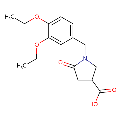 1-(3,4-diethoxybenzyl)-5-oxopyrrolidine-3-carboxylic acid