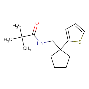 2,2-dimethyl-N-{[1-(thiophen-2-yl)cyclopentyl]methyl}propanamide