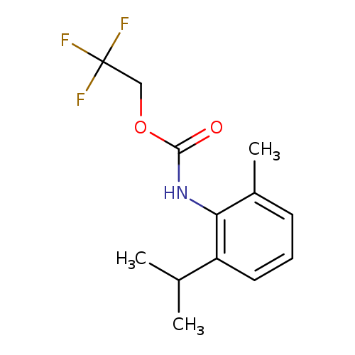 2,2,2-trifluoroethyl N-[2-methyl-6-(propan-2-yl)phenyl]carbamate