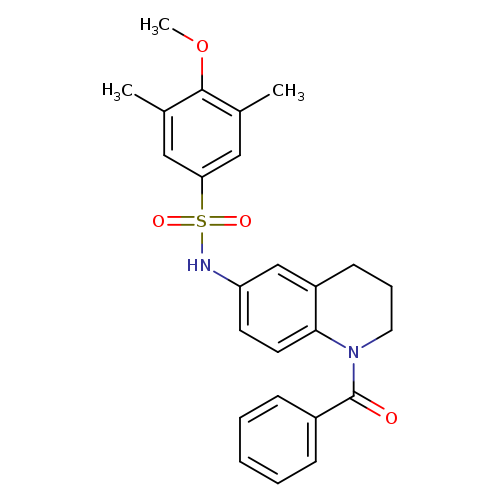 N-(1-benzoyl-1,2,3,4-tetrahydroquinolin-6-yl)-4-methoxy-3,5-dimethylbenzene-1-sulfonamide