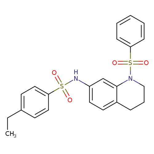 N-[1-(benzenesulfonyl)-1,2,3,4-tetrahydroquinolin-7-yl]-4-ethylbenzene-1-sulfonamide