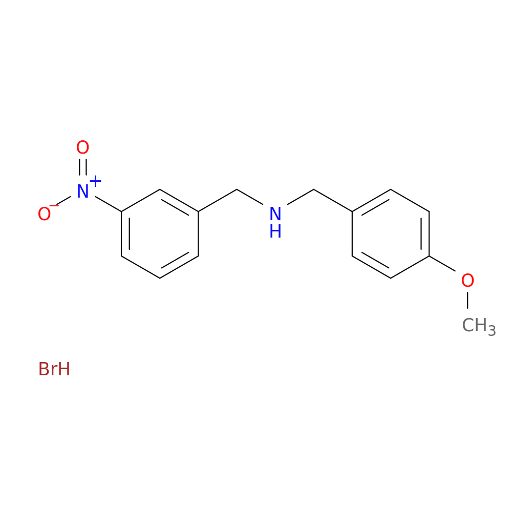 (4-methoxybenzyl)(3-nitrobenzyl)amine hydrobromide