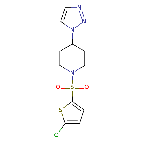 1-[(5-chlorothiophen-2-yl)sulfonyl]-4-(1H-1,2,3-triazol-1-yl)piperidine